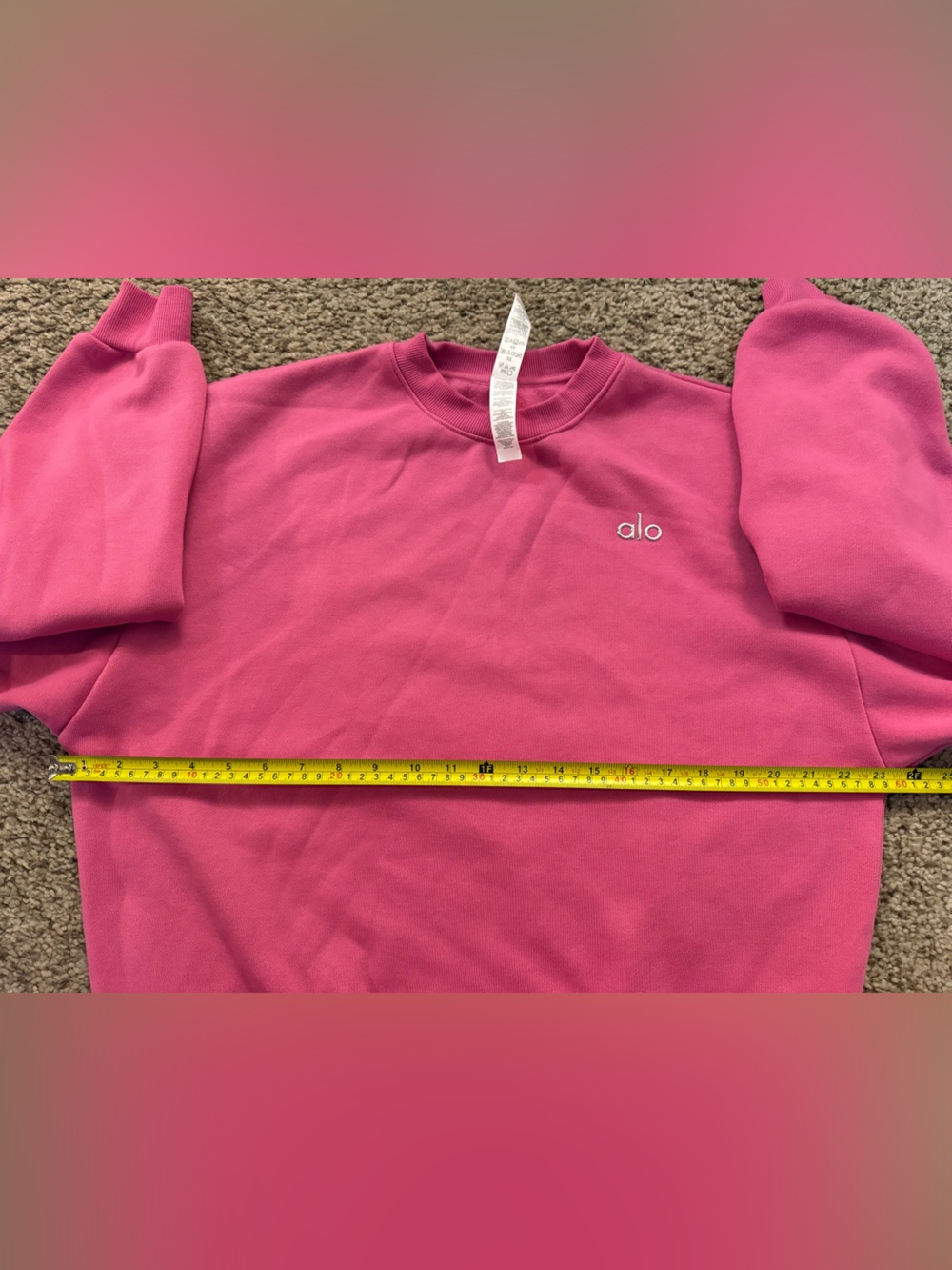 Alo Paradise Pink Sweatshirt & Short Set - Picture 4 of 10